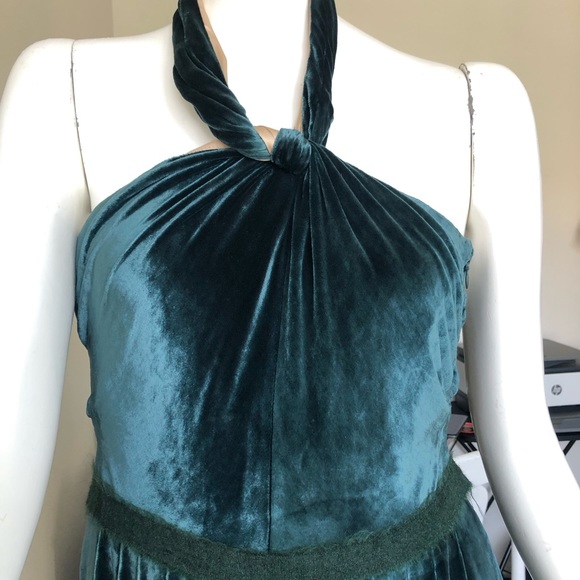 Tia Cibani Green Velvet Jumpsuit - RUNWAY! - Picture 15 of 15